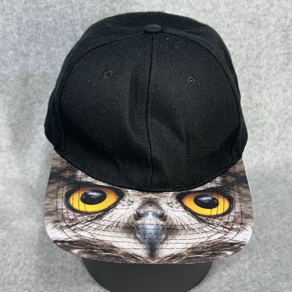 LIDS Brand Owl Bird Brim Flat Bill Baseball Snapback Cap Hat